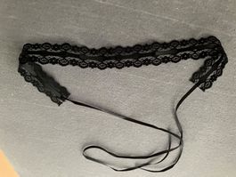 Schöne schwarze Choker Spitzen Halskette zum Binden, elegant
