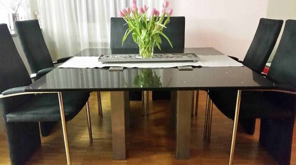 Tables: Esstisch Granit-Glitzer / Edelstahl - Einzigarzig – D'occasion à Schaffhausen par DrNo8088