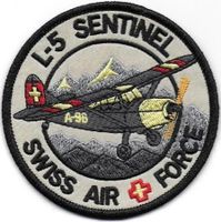 Schweizer Luftwaffe L-5 Sentinel A-96 Swiss Air Force Stoff.