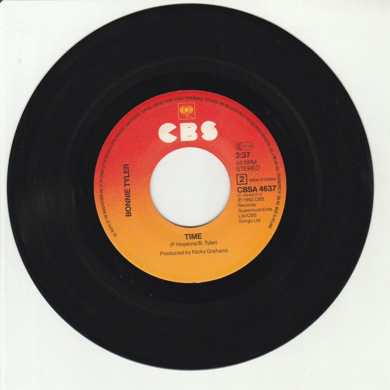 Schallplatten: Bonnie Tyler - Here she comes (Giorgio Moroder) 7" Vinyl – Gebraucht aus Tübach von JamesStone 3