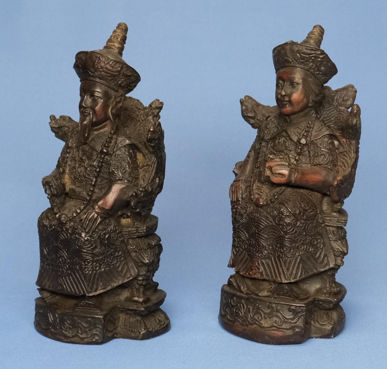 Figurines: 2 ältere chinesische Figuren Kaiserpaar – D'occasion à Zürich par Melody2000 1
