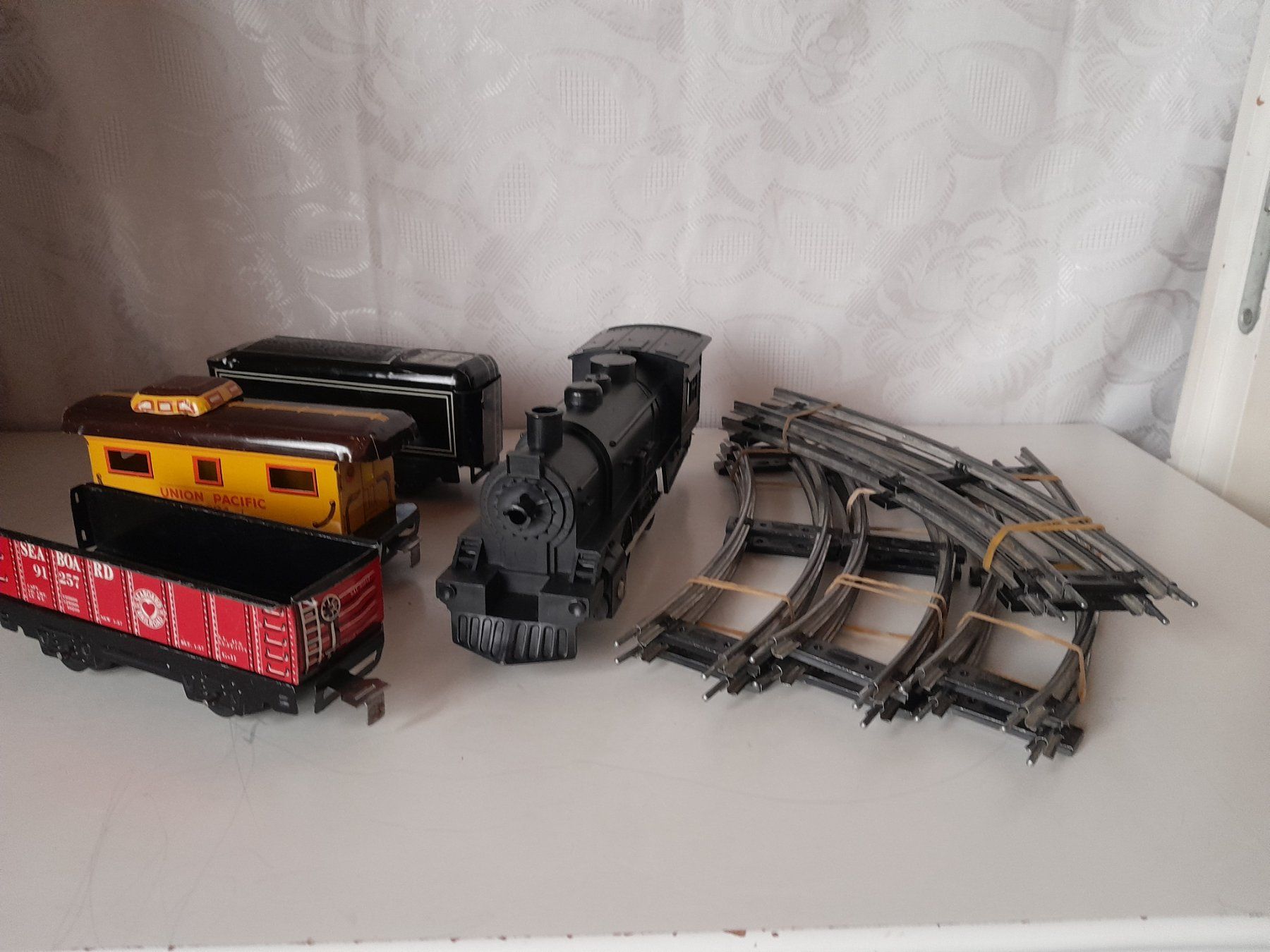 Modellini di ferrovie: Mechanical Eisenbahn-Set vom Marx, USA 1977 + Geschenk – Usato da Schwarzenbach SG venduto da utschu09 3