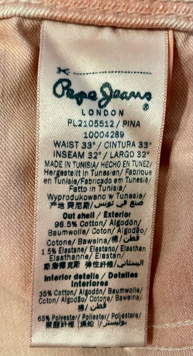 Pepe Jeans Jeans: Pepe Jeans 33/32, Pink stonewashed – Usato da Stansstad venduto da alexandra171080 2