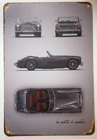 Austi Healey Blechschild 20x30 cm. Kostenfreie Zustellung!