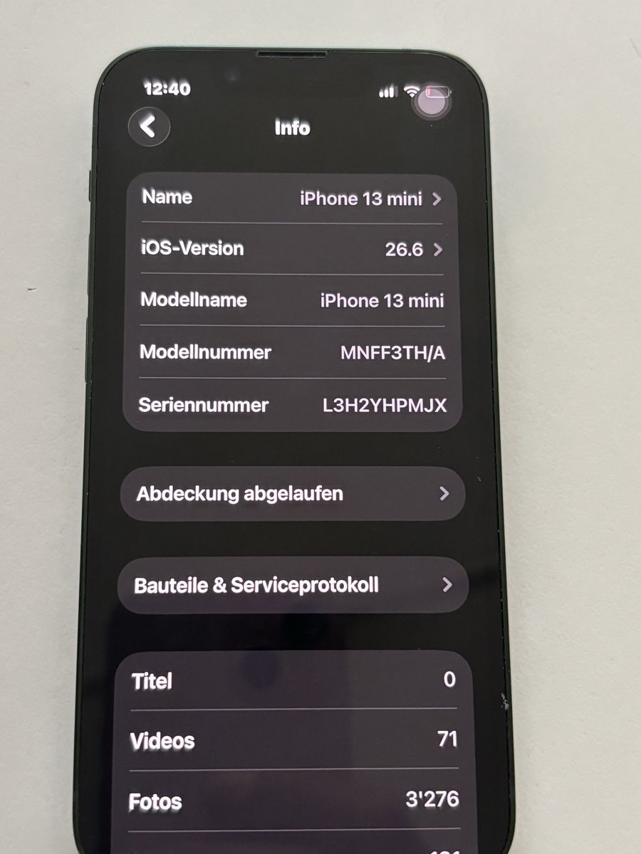Apple Telefoni cellulari / Smartphones: IPhone 13 mini 128 GB – Usato da Zürich venduto da sooncharee 3