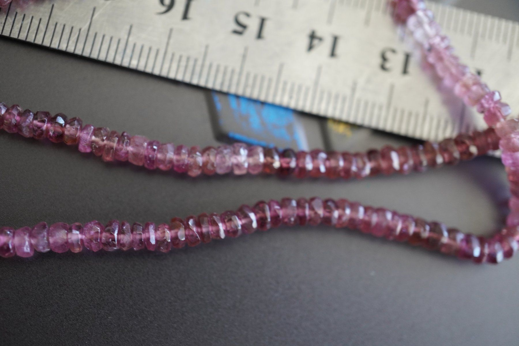 Pietre preziose: Turmalin  Rosa    Facettiert  Rondellen  3,5mm – Nuovo e nell'imballaggio originale da Eschenbach SG venduto da topstone 6