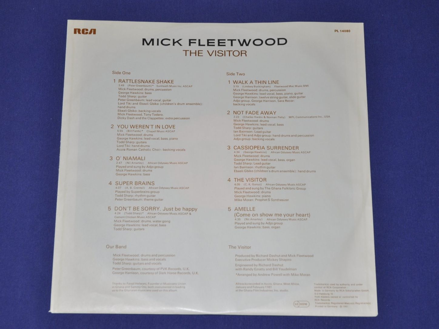 Dischi in vinile: LP Mick Fleetwood - The Visitor – Usato da Boll venduto da Theodora15 4