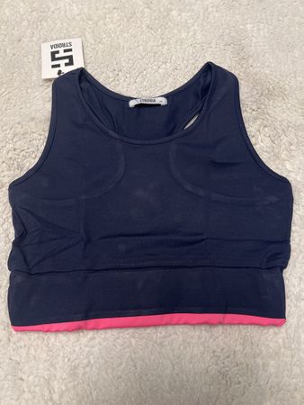 Brassière sport Strodia neuve taille M bleu/rose