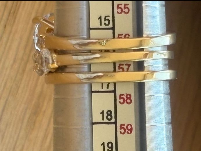 Ringe: Luxus Elegante Trio Gr:18/8 Ring   Farbe: Gold – Neu (gemäss Beschreibung) aus Biel-Bienne von Roserosse13 7