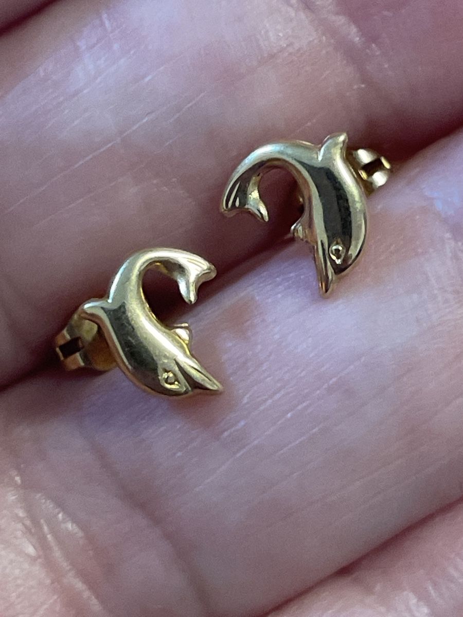 Orecchini pendenti & Orecchini a lobo: Boucles d’oreilles, dolphin en or – Usato da Montreux venduto da Pipo7878