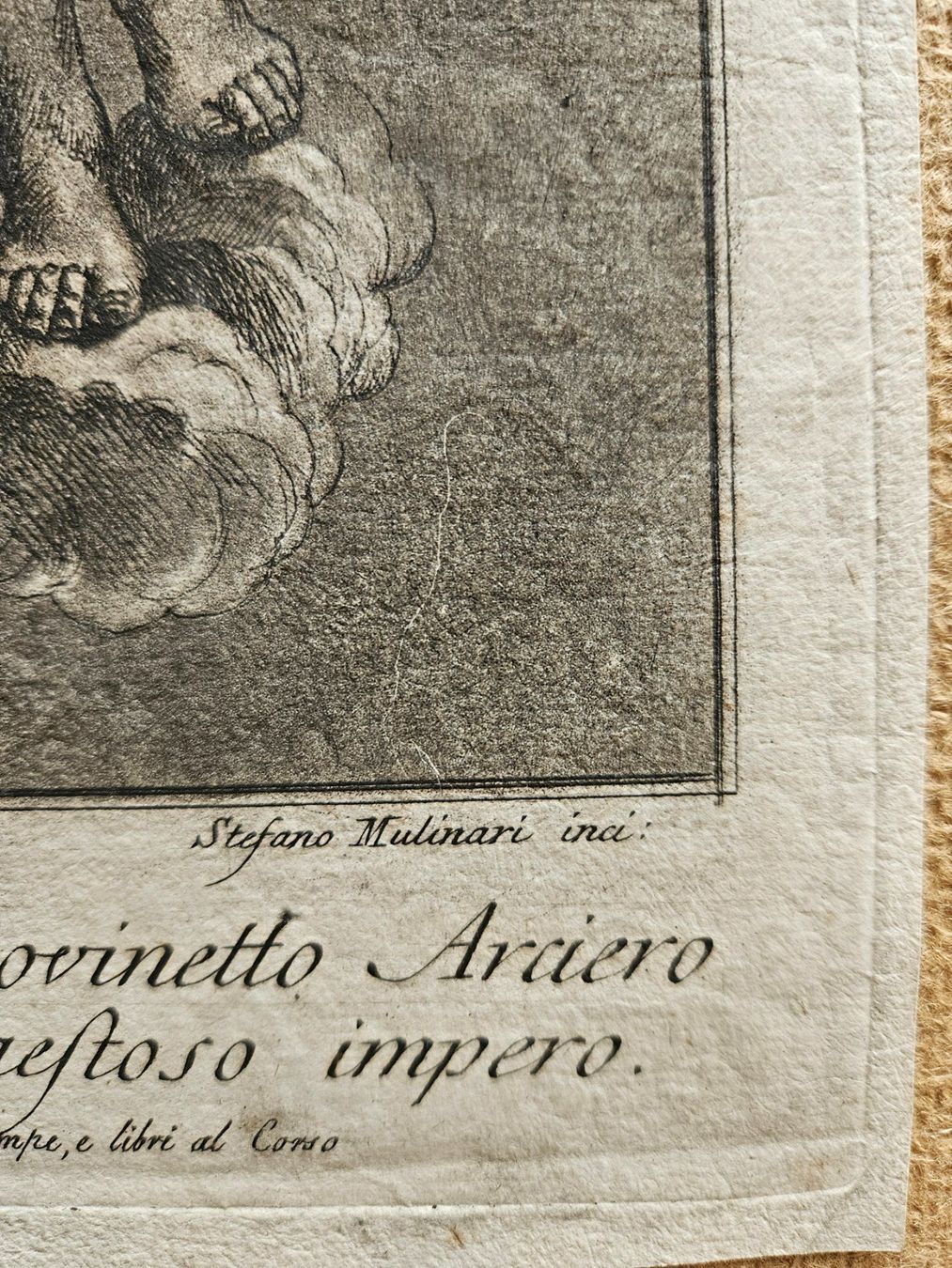 Incisioni: Schabkunstblatt "Saturn, Venus und Amor" – Usato da Wisen SO venduto da gralstrand 2