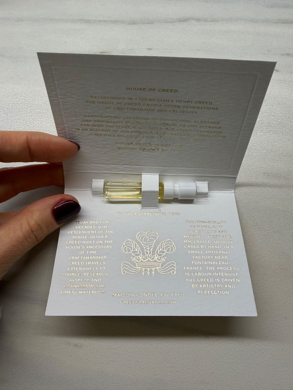 Creed Profumi & Eau de Toilette: Creed Fragaria Parfum Probe – Nuovo e nell'imballaggio originale da Goldach venduto da kri_dyl6 1