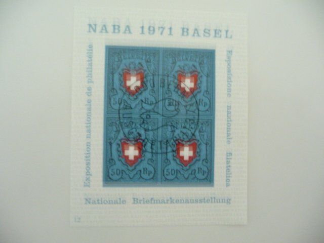 Tutti i francobolli: 1971 NABA-Block  ET – Nuovo (secondo la descrizione) da Kloten venduto da zimboida