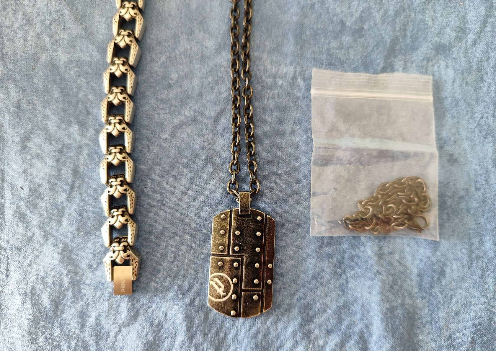 Sonstiger Schmuck: Ensemble chaîne de cou et bracelet  – Neu (gemäss Beschreibung) aus Ursy von Sebastien-85 1