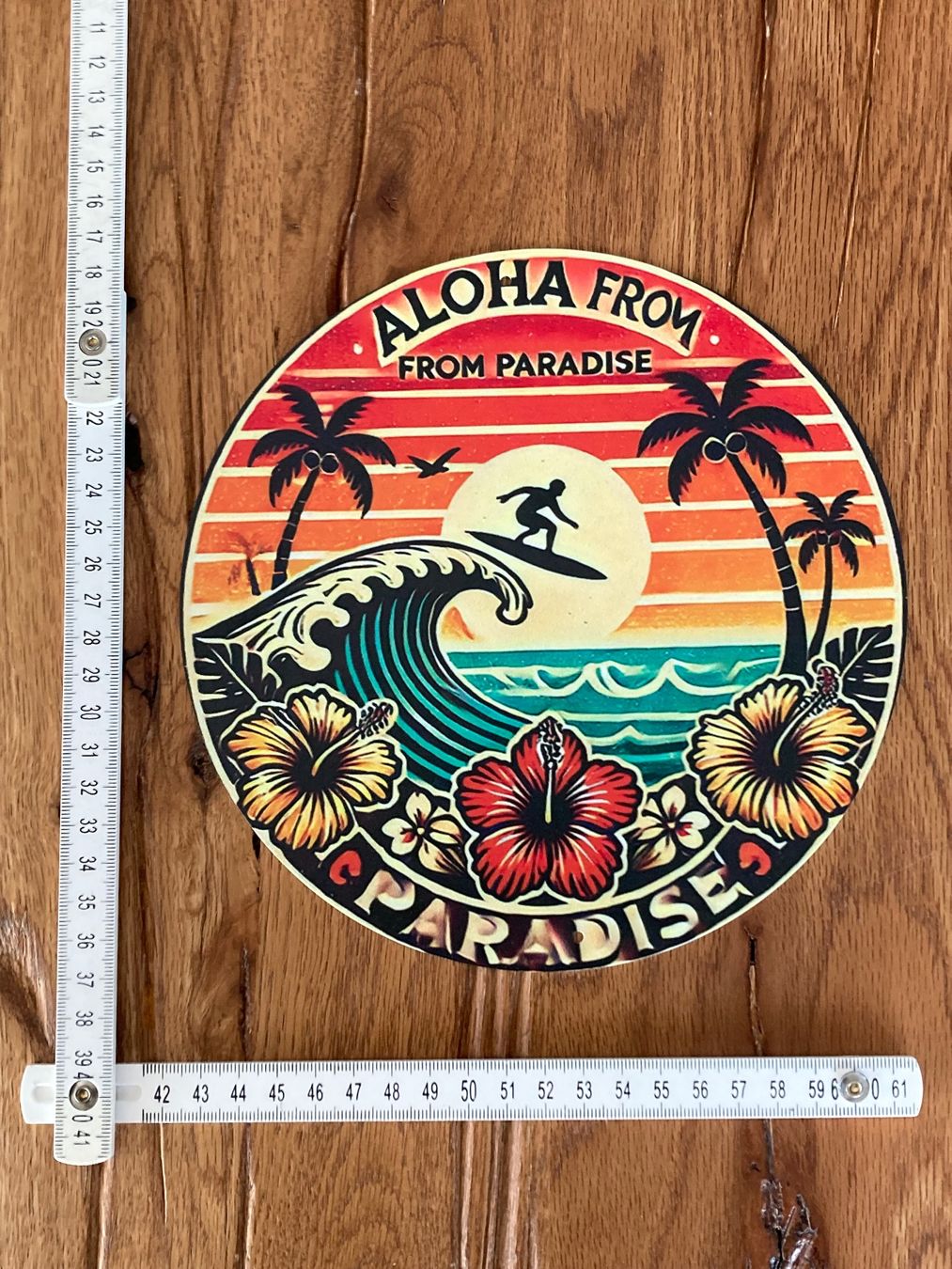 Ansichtskarten: Aloha From Hawaii - Rundes Schild - neu!!! – Neu und originalverpackt aus Bremgarten AG von Eurotiz 1