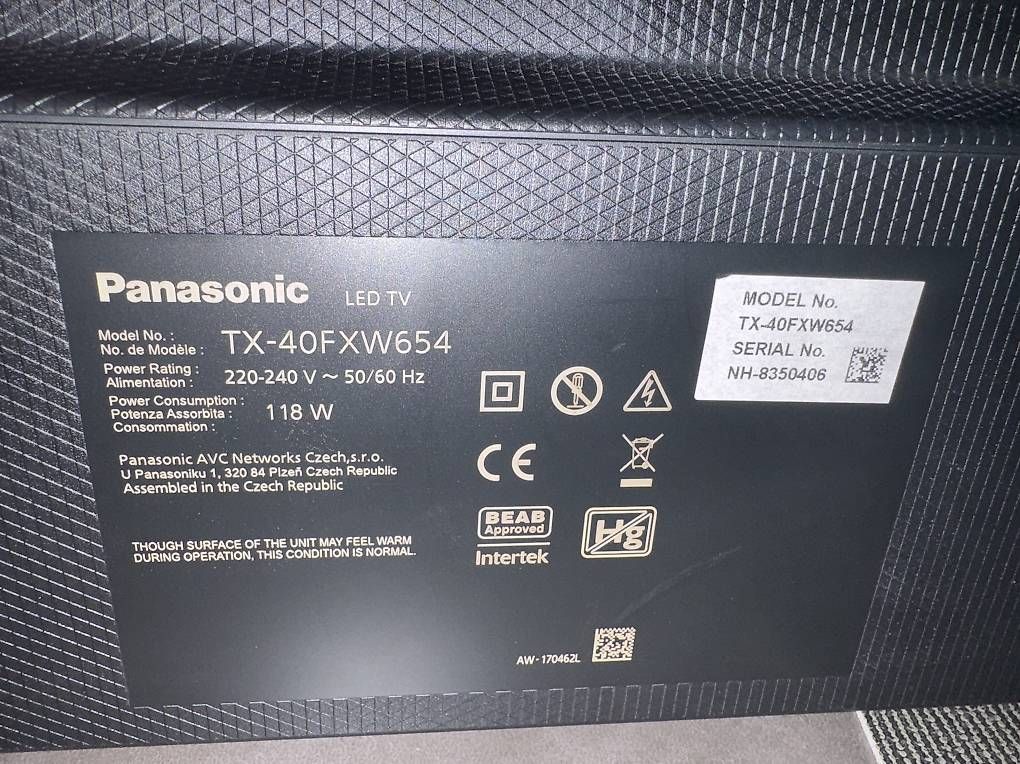 Appareils TV: Panasonic 40 Zoll – D'occasion à Wetzikon ZH par nadio75 2