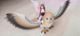 Schleich Bayala Surah auf Eule, Top Zustand, Rarität!
