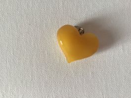Butter Scotch Bernstein Herz Anhänger