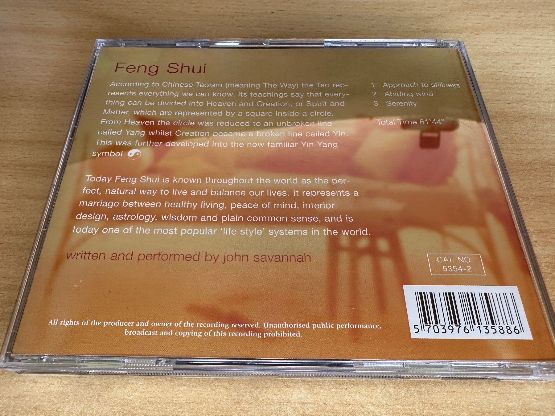 CD: E5 John Savannah - Feng Shui – Usato da Rikon im Tösstal venduto da Alpenmutz 1