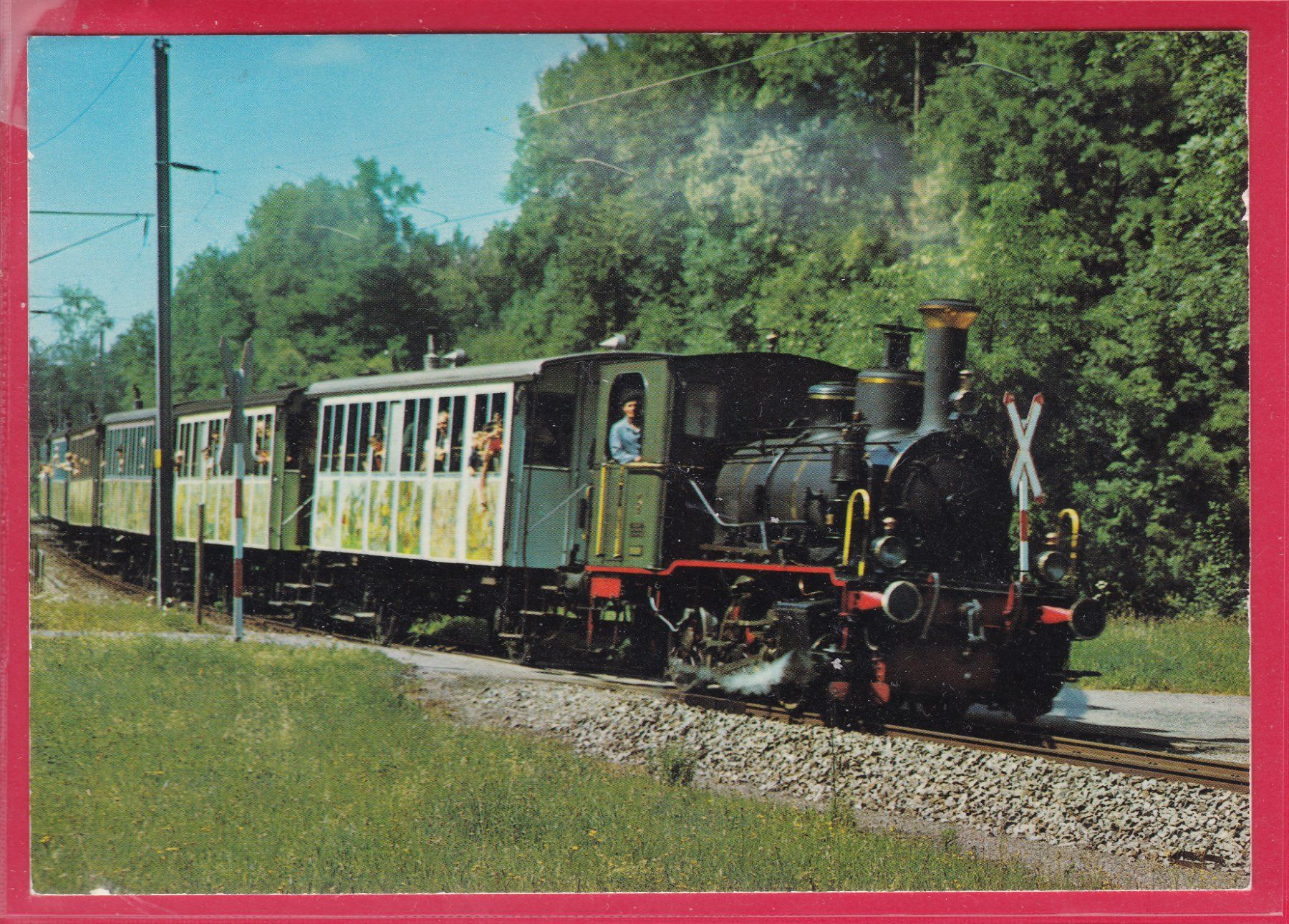 Cartoline postali: SIHLTALBAHN, SCHNAGGI SCHAAGI, 3.7.1989 – Usato da Oberrieden venduto da Gebirgsstelze