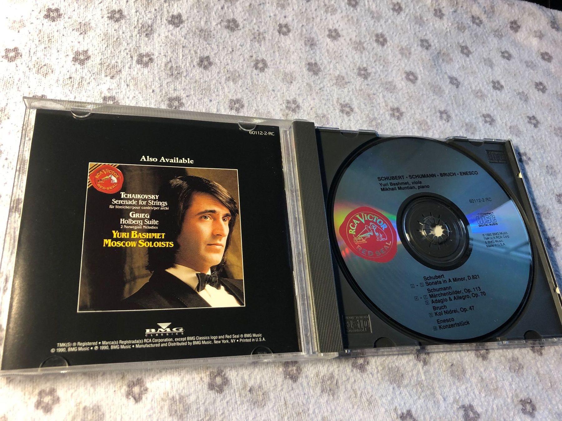 CD: Yuri Bashmet, Schubert Schumann Bruch Enesco – Usato da Schübelbach venduto da Bemafaja 2