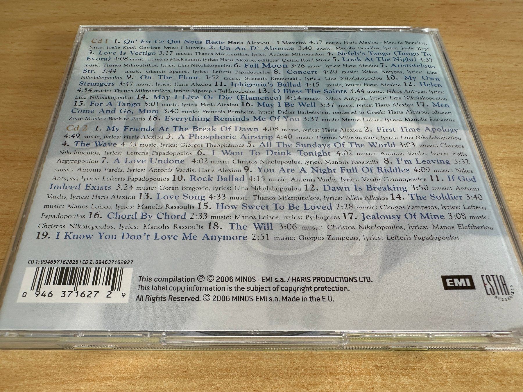 CD: Haris Alexiou – Anthology - 2 CD – Usato da Rikon im Tösstal venduto da Alpenmutz 1
