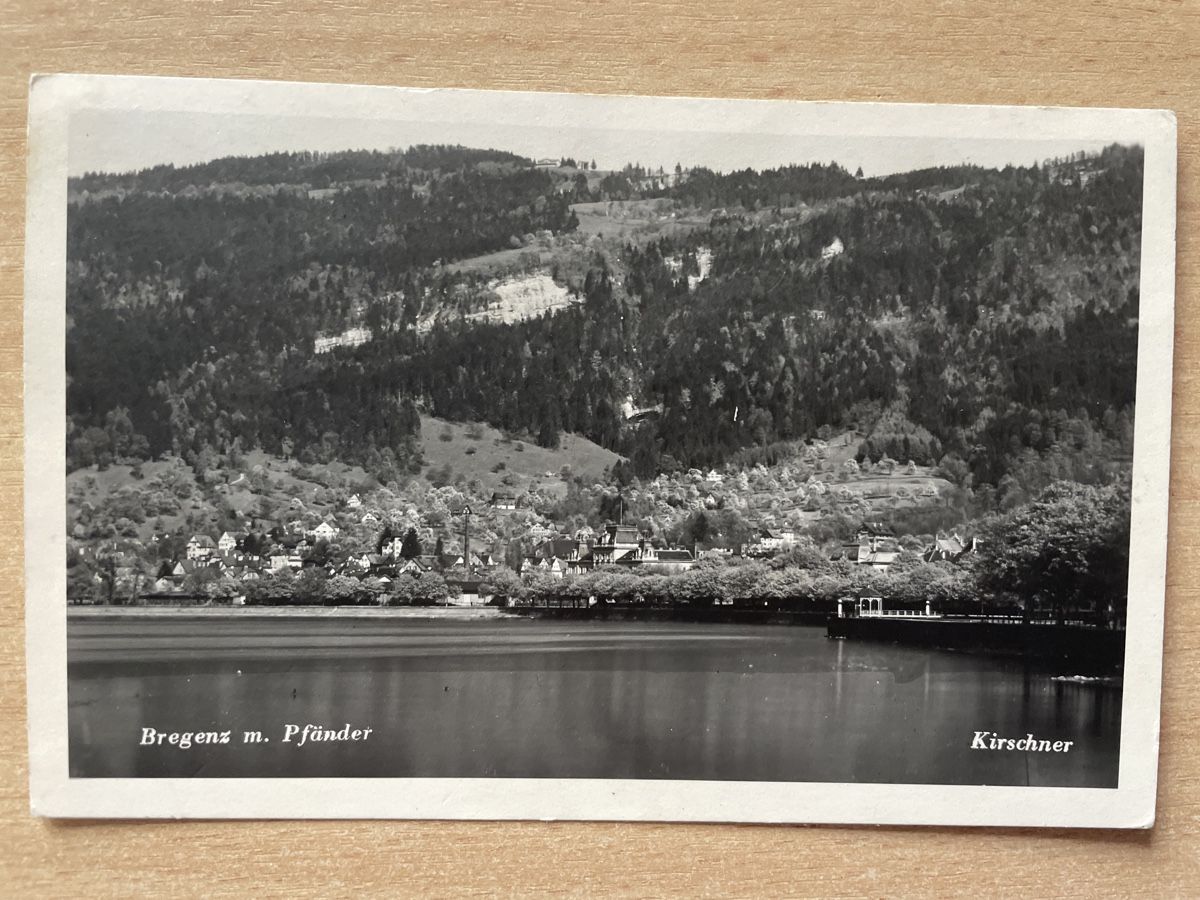 Ansichtskarten: Alte Ansichtskarte Bregenz am Pfänder, gelaufen 1951 – Gebraucht aus Neuhausen am Rheinfall von Arielle55