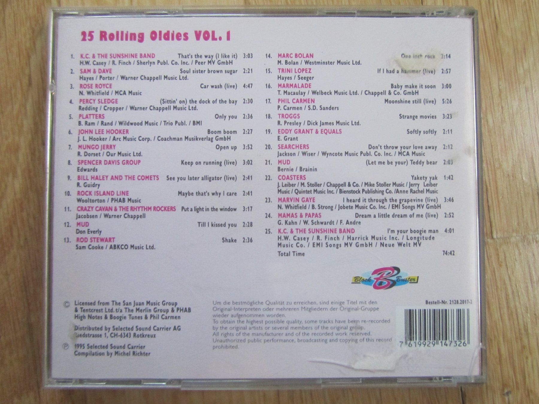 CD: CD: 25 Rolling Oldies - Volume 1 - Super Hits - Musik – Usato da Seengen venduto da mikelele 1