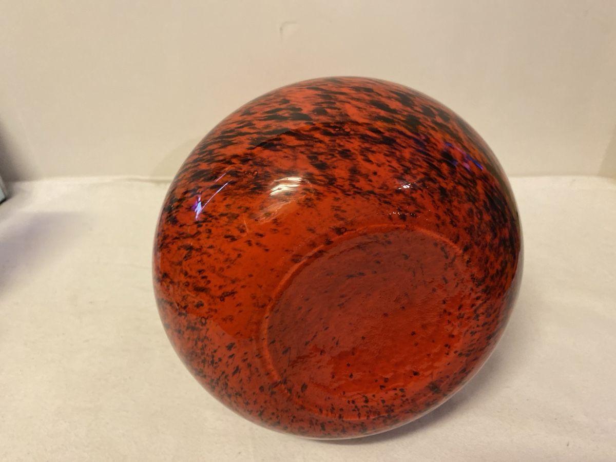 Murano Karaffen: Glaskaraffe Murano  orange-schwarz – Gebraucht aus sursee von trilli-tralli 3