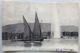 Genève - Le Jet d' eau de 90 m.
