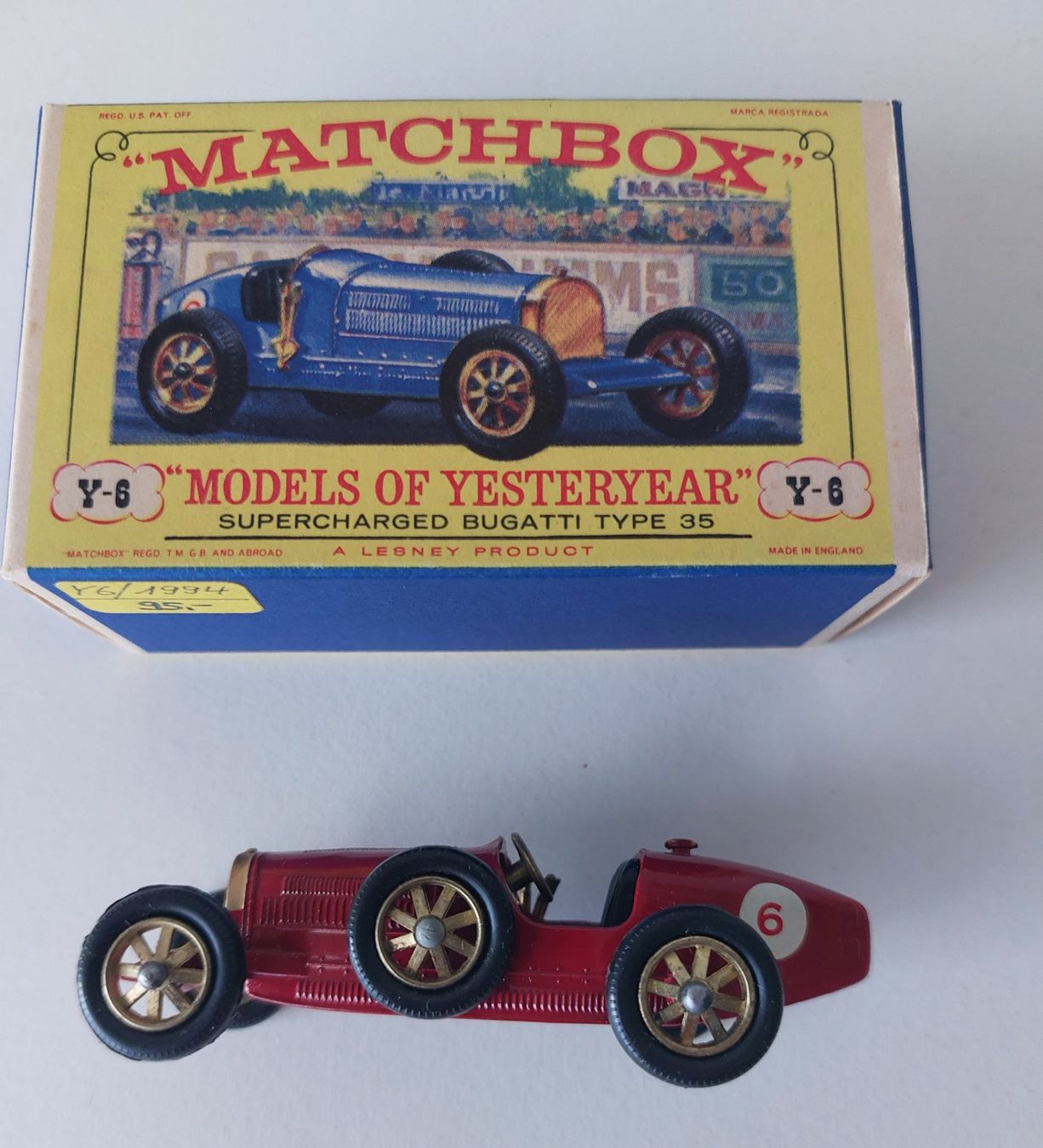 Matchbox Voitures modèles: Matchbox Yesteryear Y-6 Bugatti Type 35 mit Box – D'occasion à Schenkon par Elbarto007 2