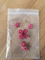 PS5 Controller Button Knöpfe Rot/Vieolett Weiss