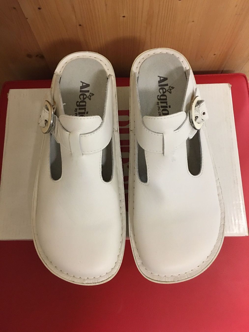 Scarpe da donna: ALEGRIA CLASSIC WHITE NAPA CLOG GR. 40 – Nuovo e nell'imballaggio originale da Zürich venduto da LIQUIDATOR.CP 1