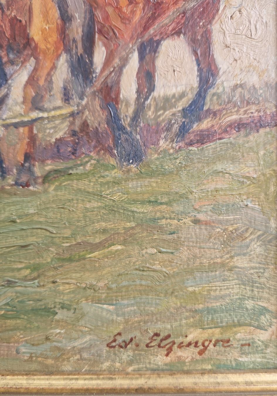 Dipinti: huile de Édouard Elzingre – Usato da Renens VD venduto da vintage72 2
