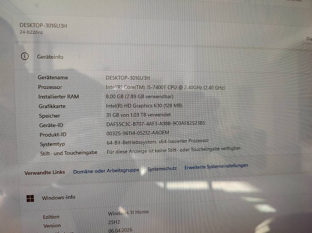 Hewlett Packard PCs: HP Pavilion 24-b220nz – D'occasion à Dielsdorf par thw_zq98 1