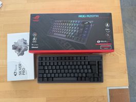 ASUS ROG Azoth Tastatur + Akko Silver Switches