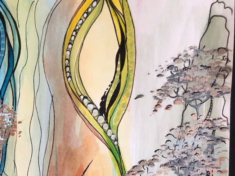 Dipinti: Aquarell Landschaft, Unikat, handgemalt – Nuovo (secondo la descrizione) da Uster venduto da mef_6qpg 3