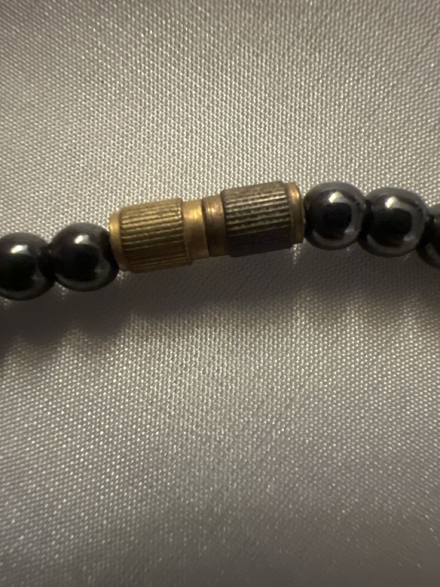 Onyx Catenine: Herzkette. Collier mit Perlen und Onyx – Usato da Bolligen venduto da Solina12 1