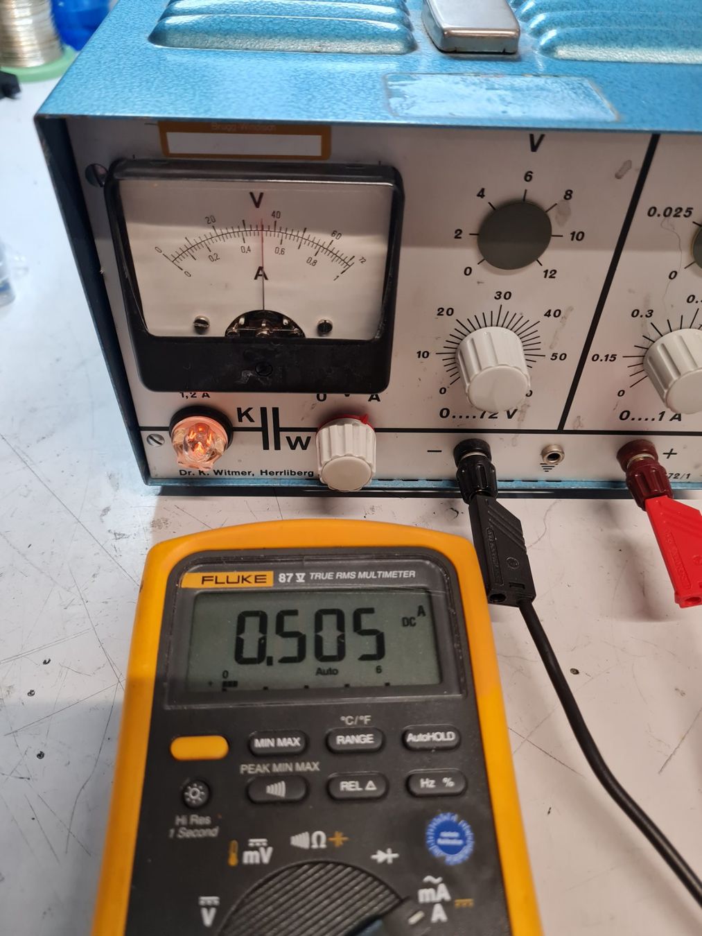 Elettrotecnica: Labornetzgerät linear Dr. Wittmer 0-70/72V, 0-1A – Usato da Horw venduto da Arta20000 5