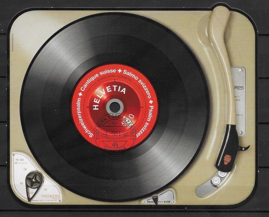 Tutti i francobolli: M1524 - Bloc disque vinyle 1er jour – Usato da Trélex venduto da Phil_Albert
