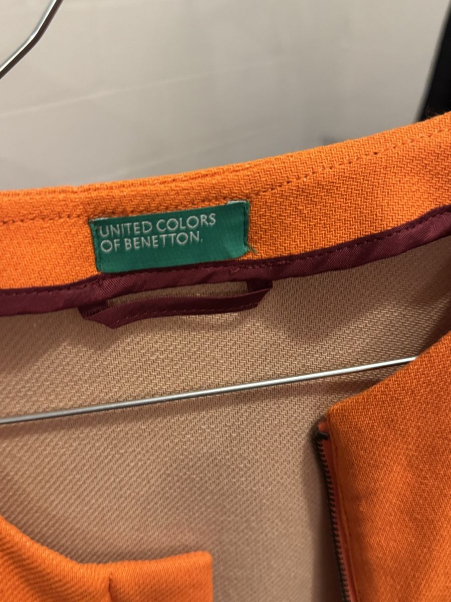 Benetton Jacken: Benetton Blazer Orange Grösse 36 DE – Gebraucht aus Pfeffingen von Twoa 1