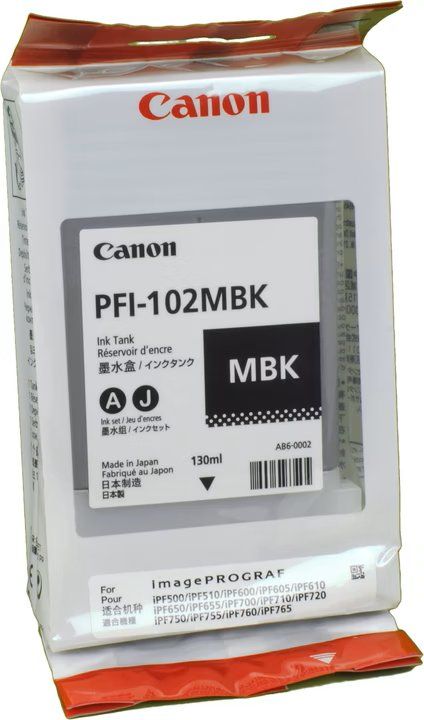 Canon Cartucce per stampanti & toner: Canon PFI-102MBK – Nuovo e nell'imballaggio originale da Hildisrieden venduto da eLuterbachAG