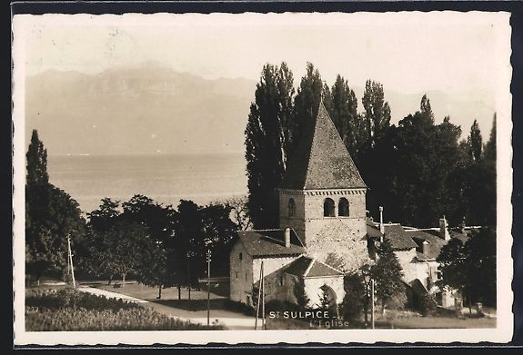 Cartoline postali: AK St. Sulpice, L'Eglise – Usato da Berlin venduto da bartko-reher