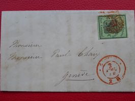 GROSSER ADLER 1848, Nr.6 auf sauberem BRIEF, Kat: 5'000.-+AT