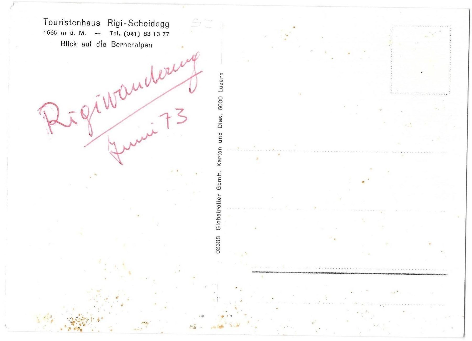 Cartoline postali: Rigi - Scheidegg Touristenhaus – Usato da Olten venduto da clotaldi 1