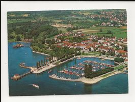 AK 1976 Unteruhldingen am Bodensee mit Hafen