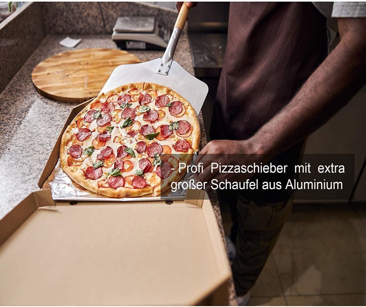 Appareils de cuisine: Professionellen Aluminium Pizzaschaufel – Neuf (Voir description) à Thun par onlino 6
