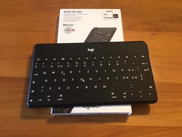 Logitech Keys-to-go keyboard for Iphone, Ipad, Apple TV (Neu und ...