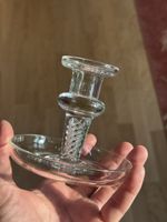 Kerzenständer aus Kristallglas mit schöner Twist Luftspirale