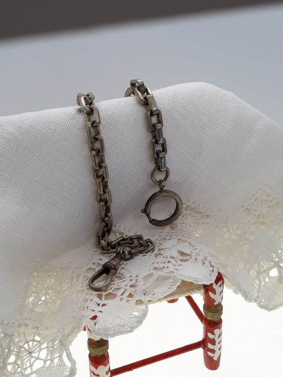 Chaine De Montre De Poche Ancienne En Fer (Prusse) - Début Du 19ème Siècle - Occasion Avec Oxydation